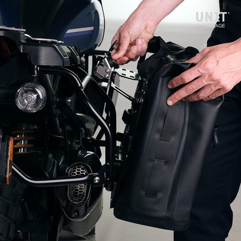 Sacoches Moto Latérales 30L En Cuir PU - Imperméables, Réfléchissantes, à Dégagement Rapide - Pour Voyage Et Quotidien