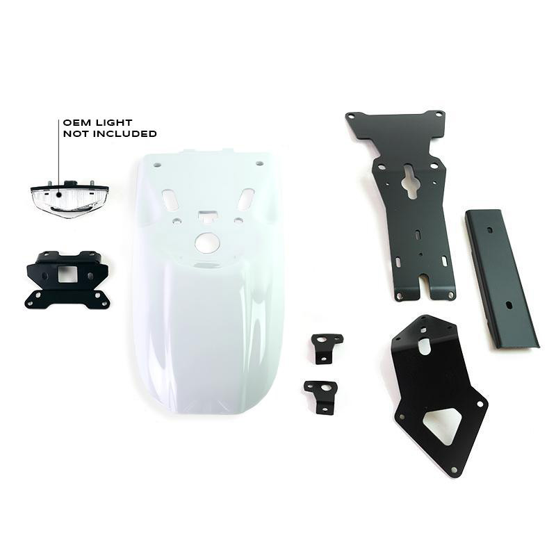 UFO PLAST Garde-boue Arrière/rear Fender Blanc/blanc 041 Avec LED/avec