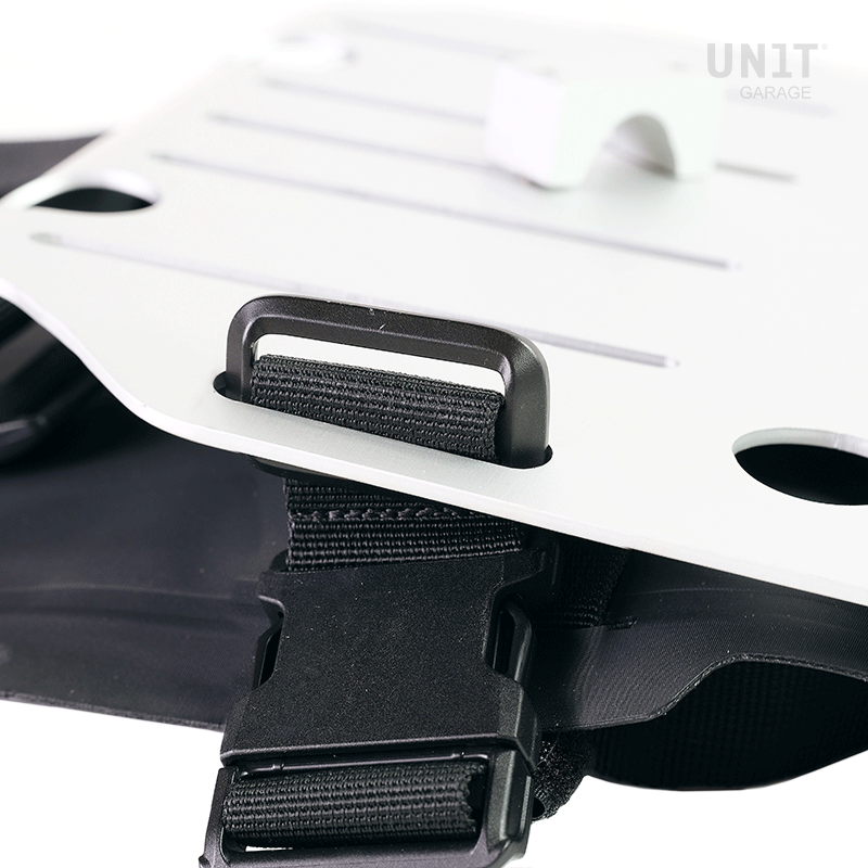 Support de sac en aluminium avec façade Hypalon réglable et attache rapide