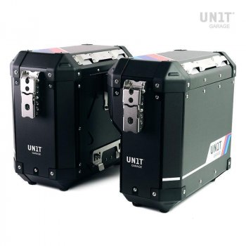 Autocollants de protection sport automobile pour sacoches Atlas en Aluminium AL2 (47L + 41L)