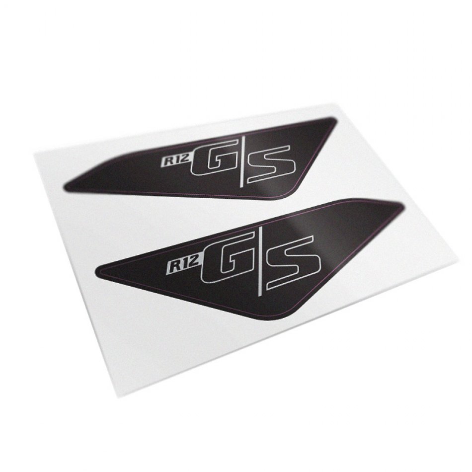 Autocollants de protection noirs pour le panneau latéral d'origine BMW R12 G/S