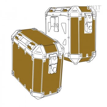 Autocollants de protection pour sacs Atlas en Aluminium AL2 (47L + 41L)
