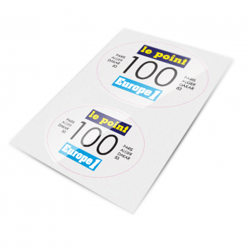 Autocollants Le Point pour tableau porte-numéro