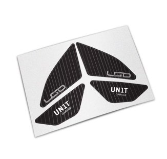 Autocollants de protection noirs pour le panneau latéral d'origine BMW R12 G/S
