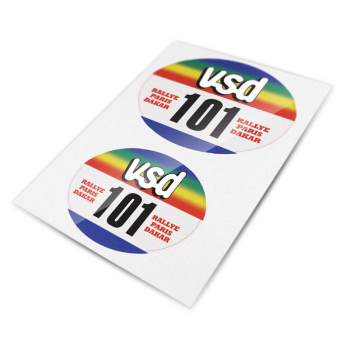 Autocollants VSD pour tableau porte-numéro