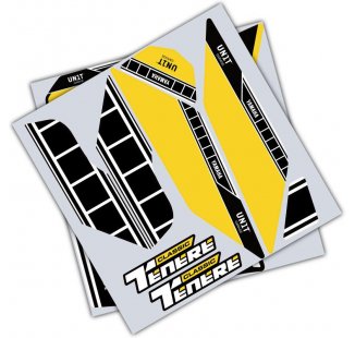 Autocollants Yamaha Ténéré 700 Classic Noir