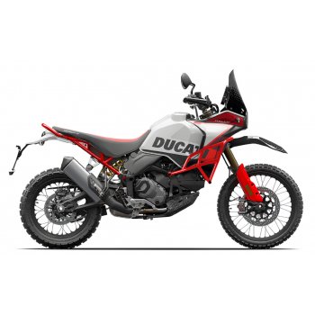 Barre de protection de réservoir rouge Ducati DesertX