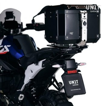 Top Case Atlas Aluminium 36L + Plaque pour barres de toit d'origine BMW R1300GS