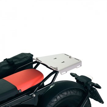 Top Case Atlas Aluminium 36L + Porte-Bagages Arrière BMW CE 02 avec Poignées Passager