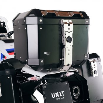 Top Case Atlas Aluminium 36L + Porte-bagages arrière avec poignées passager BMW F900GS