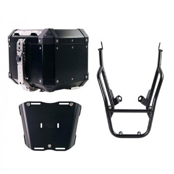 Top Case Atlas Aluminium 36L + Porte-bagages arrière avec poignées passager BMW F900GS