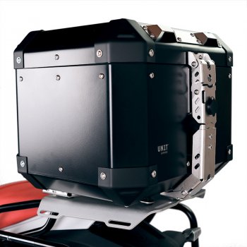 Top Case Atlas Aluminium 36L + Porte-Bagages Arrière BMW R12 G/S avec Poignées Passager