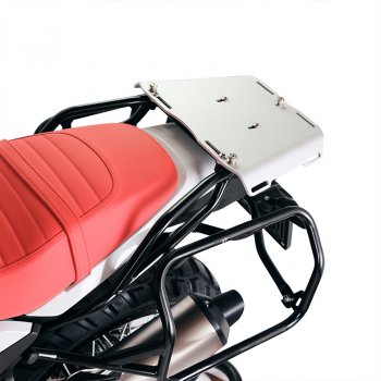 Top Case Atlas Aluminium 36L + Porte-Bagages Arrière BMW R12 G/S avec Poignées Passager