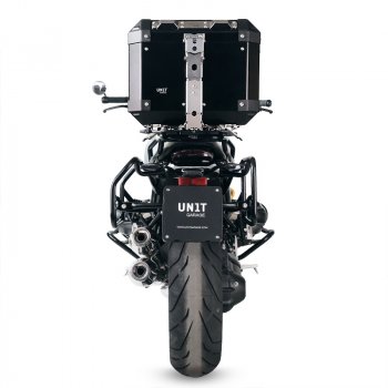 Top Case Atlas Aluminium 36L + Porte-Bagages Arrière BMW R12 NineT avec Poignées Passager