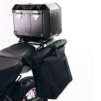 Top Case Atlas Aluminium 36L + Porte-bagages arrière avec poignées passager Royal Enfield Himalayan 450 (à partir de 2024)