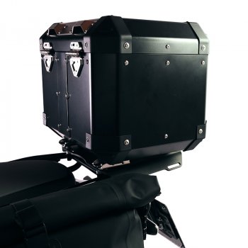 Top Case Atlas Aluminium 36L + Porte-bagages arrière avec poignées passager Royal Enfield Himalayan 450 (à partir de 2024)