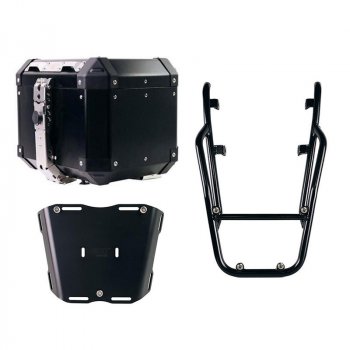 Top Case Aluminium Atlas 36L + Porte-Bagages Arrière avec Poignées Passager Triumph Speed 400 & Scrambler 400