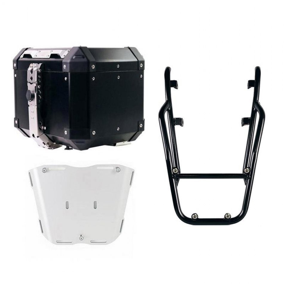 Top Case Aluminium Atlas 36L + Porte-Bagages Arrière avec Poignées Passager Triumph Speed 400 & Scrambler 400