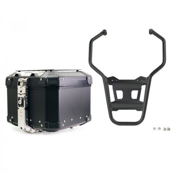 Top case Atlas 44L en aluminium pour système BMW + Porte-bagages arrière R1200GS LC & ADV - R1250GS & ADV