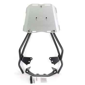 Top case universel en aluminium Atlas 44L + Porte-bagages avec poignées passager BMW F450GS