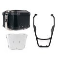 Top case universel en aluminium Atlas 44L + Porte-bagages arrière avec poignées passager Yamaha Ténéré 700