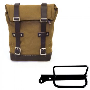 Sac en toile 10L-14L + Cadre gauche Royal Enfield Hunter 350