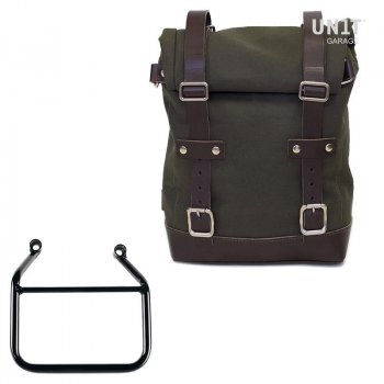 Sac en toile 10L-14L + Cadre Thriumph Speed 400 & Scrambler 400 X Droit (Uniquement compatible avec notre code d'échappement bas : 4206Low)