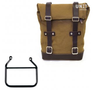 Sac en toile 10L-14L + Cadre Thriumph Speed 400 & Scrambler 400 X Droit (Uniquement compatible avec notre code d'échappement bas : 4206Low)