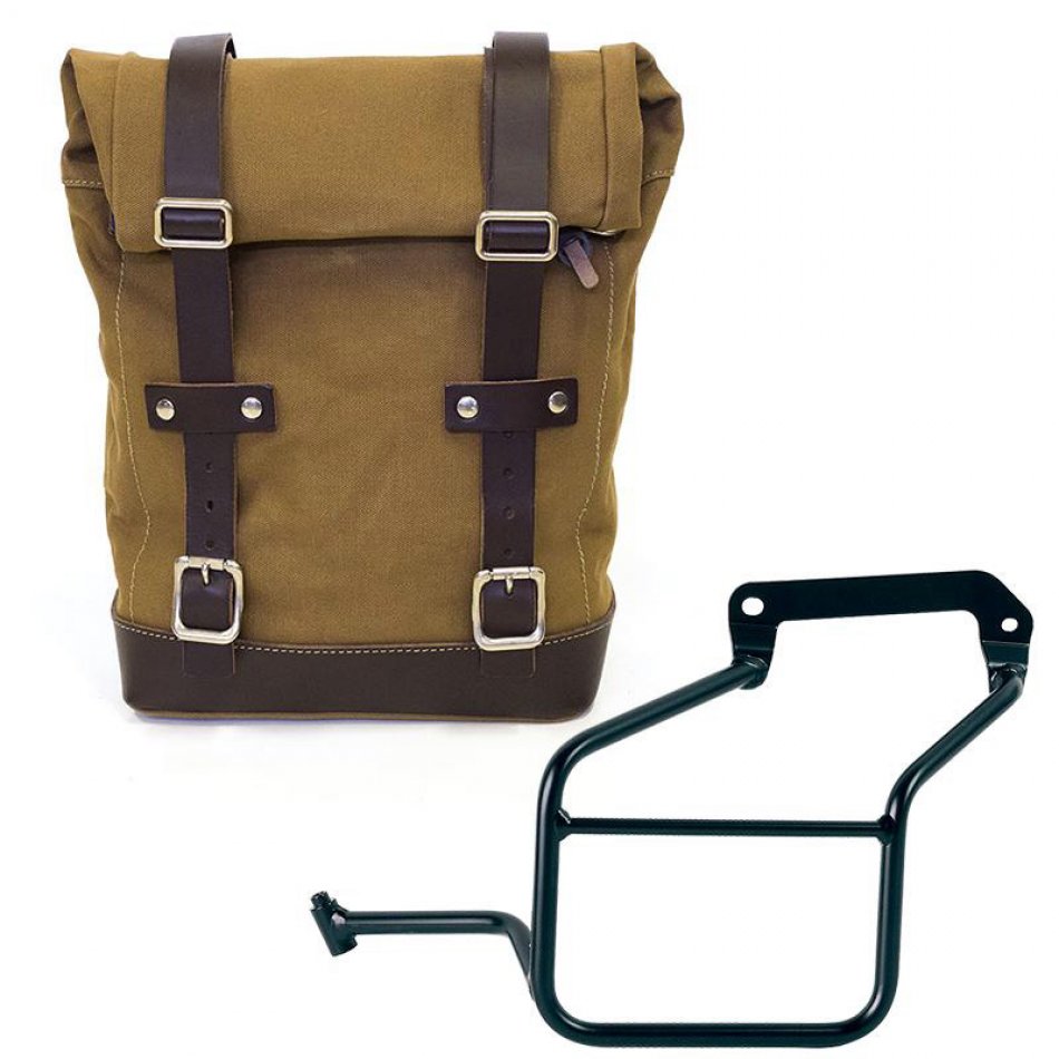 Sacoche latérale Canvas + berceau gauche Aprilia Tuareg 660