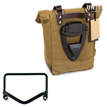 Side Pannier Canvas + Frame R18 pour échappement Fishtail