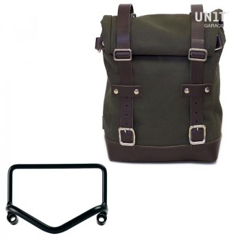 Side Pannier Canvas + Frame R18 pour échappement Fishtail