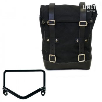 Side Pannier Canvas + Frame R18 pour échappement Fishtail