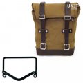 Side Pannier Canvas + Frame R18 pour échappement Fishtail