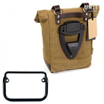 Sacoche latérale Canvas + Châssis R18 pour Echappement Droit
