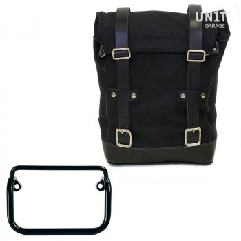 Sacoche latérale Canvas + Châssis R18 pour Echappement Droit