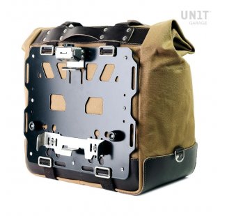 Sacoche latérale Cult en Toile 40L - 50L + Plaque Aluminium