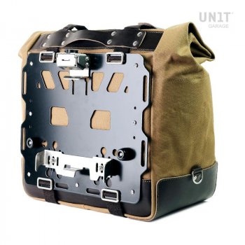 Sacoche latérale Cult en Toile 40L - 50L + Plaque Aluminium