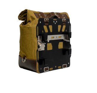 Sacoche latérale Cult Canvas 40L - 50L + Plaque latérale gauche en aluminium BMW R1300GS ADV