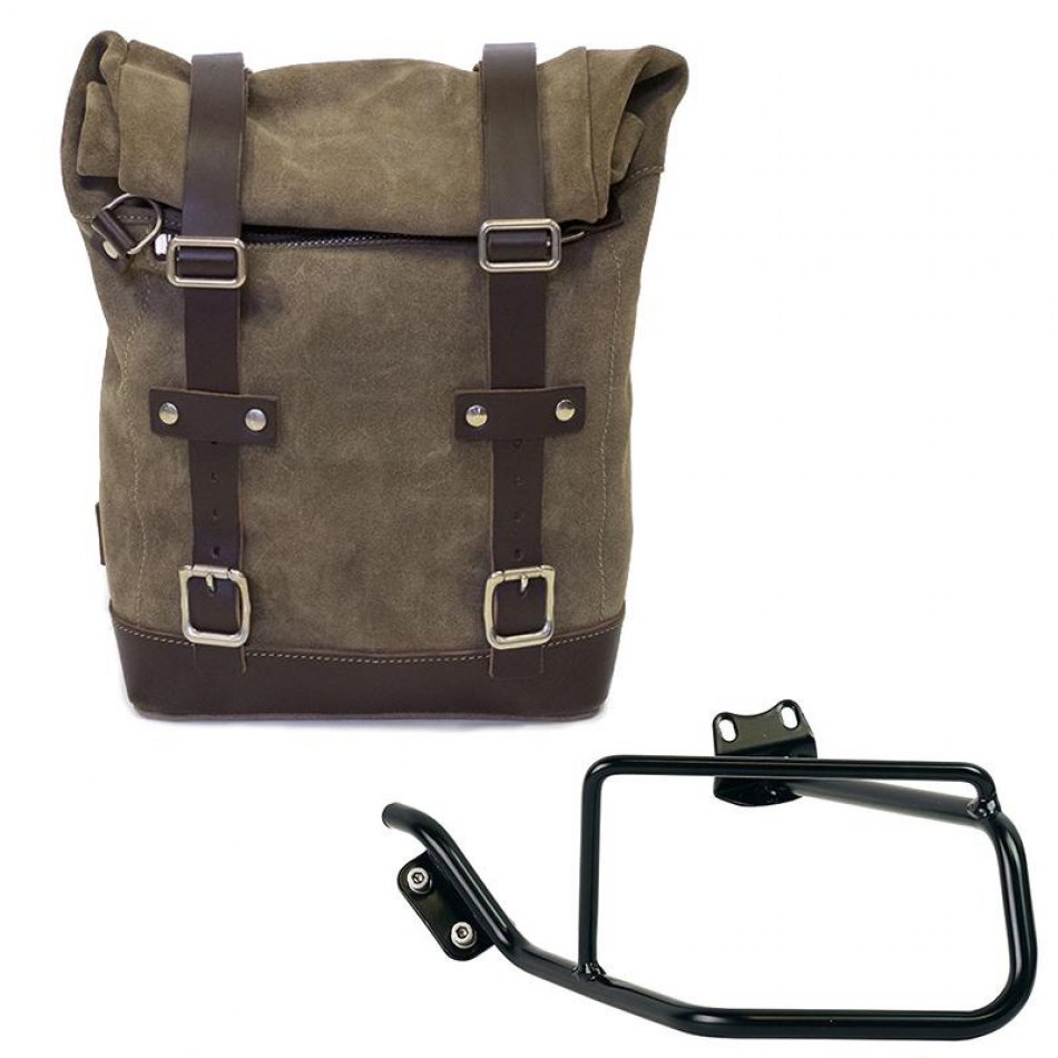 Sac à croûte en cuir 10L-14L + Cadre R850R - R1100R - R1150R Gauche