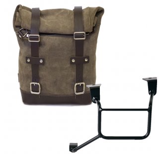 Sac à croûte en cuir 10L-14L + Cadre gauche pour Honda CRF1100L Africa Twin et Adventure Sports (à partir de 2024)