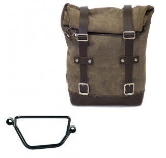 Sac à croûte en cuir 10L-14L + Cadre droit Honda GB350S