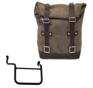 Sac à croûte en cuir 10L-14L + Cadre droit Honda Transalp 750 (à partir de 2023)