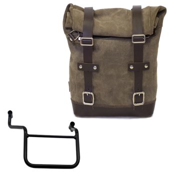 Sac à croûte en cuir 10L-14L + Cadre droit Honda Transalp 750 (à partir de 2023)