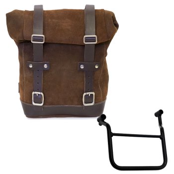 Sac à croûte en cuir 10L-14L + Cadre gauche Honda Transalp 750 (à partir de 2023)