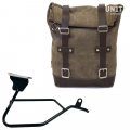 Sac à croûte en cuir 10L-14L + Cadre droit Moto Guzzi V100 Mandello