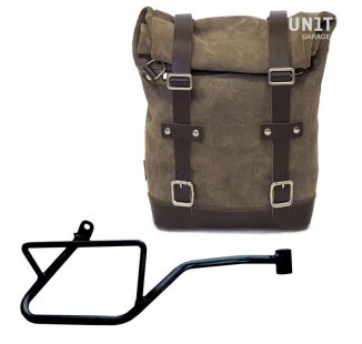 Sac à croûte en cuir 10L-14L + Cadre droit Moto Guzzi V7 EURO5 PLUS (à partir de 2025)