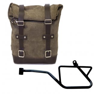 Sac à croûte en cuir 10L-14L + Cadre Gauche Moto Guzzi V7 EURO5 PLUS (à partir de 2025)
