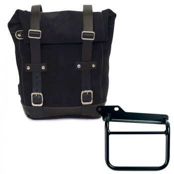 Sac à croûte en cuir 10L-14L + Cadre Royal Enfield Himalayan, Scram 411 Gauche