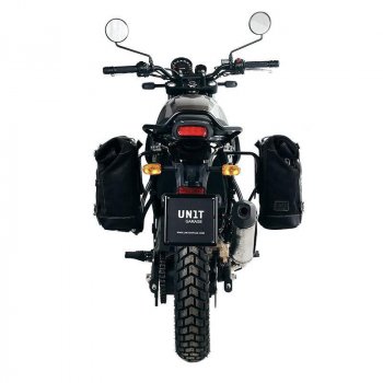 Sac à croûte en cuir 10L-14L + Cadre Royal Enfield Himalayan, Scram 411 Gauche