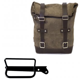 Sac à croûte en cuir 10L-14L + Cadre droit Royal Enfield Hunter 350
